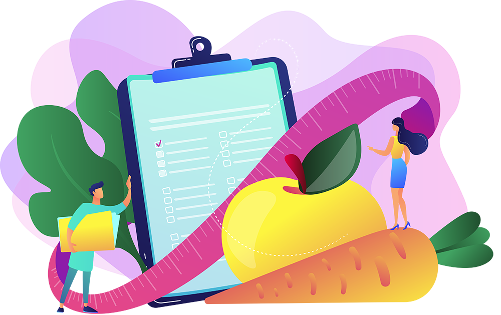 Diet plan illustration